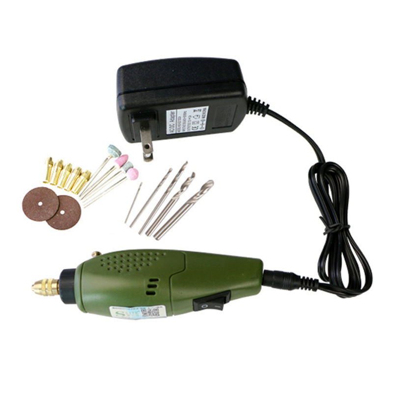 P500-10 Mini Electric Drill Set 12v Dc Grinder Power Tools For Milling Cutting Polishing